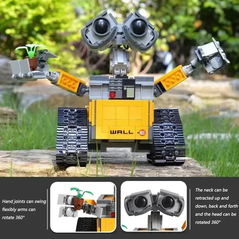 Klocki konstrukcyjne WALL E, 687 sztuk, elektryczna aplikacja Hi-Tech RC