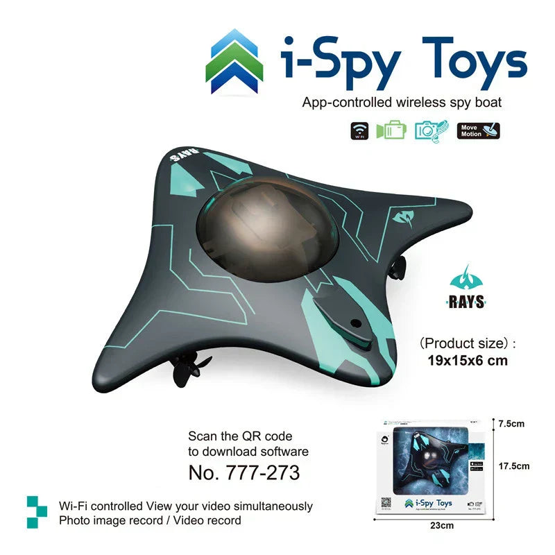 Zdalnie sterowana łódź podwodna z kamerą HD