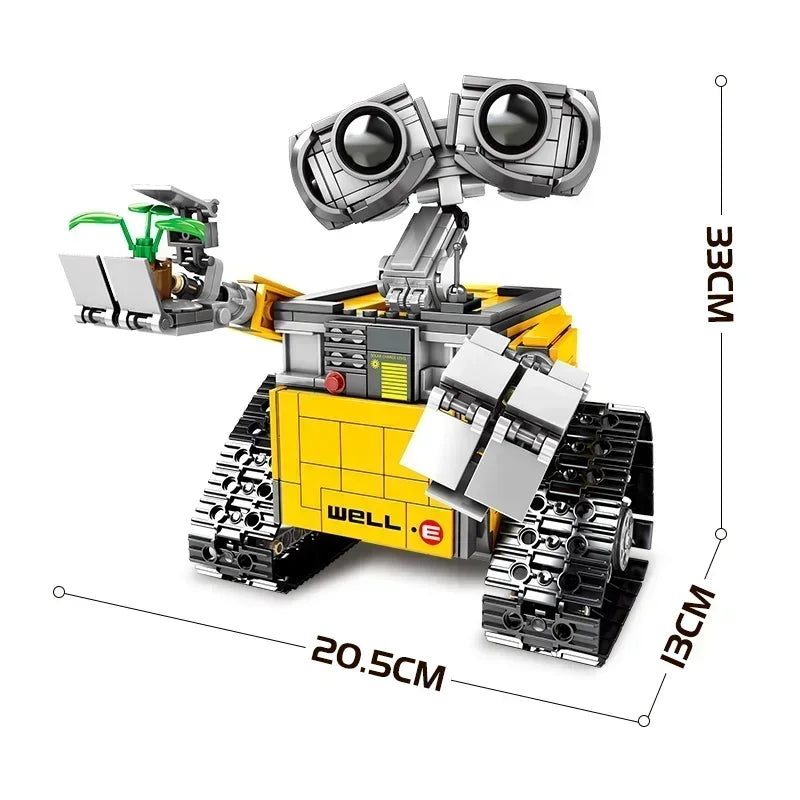 Klocki konstrukcyjne WALL E, 687 sztuk, elektryczna aplikacja Hi-Tech RC