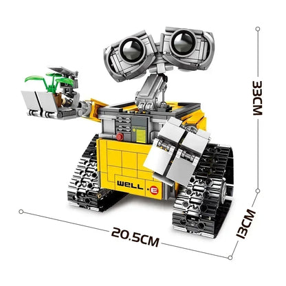Klocki konstrukcyjne WALL E, 687 sztuk, elektryczna aplikacja Hi-Tech RC