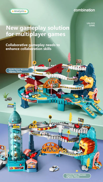 Tor wyścigowy Lew z samochodami dla dzieci