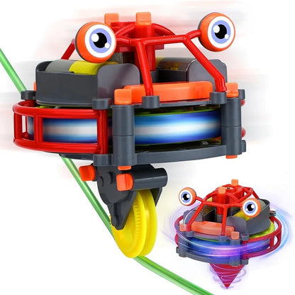 Magiczny robot na jednokołowcu do składania